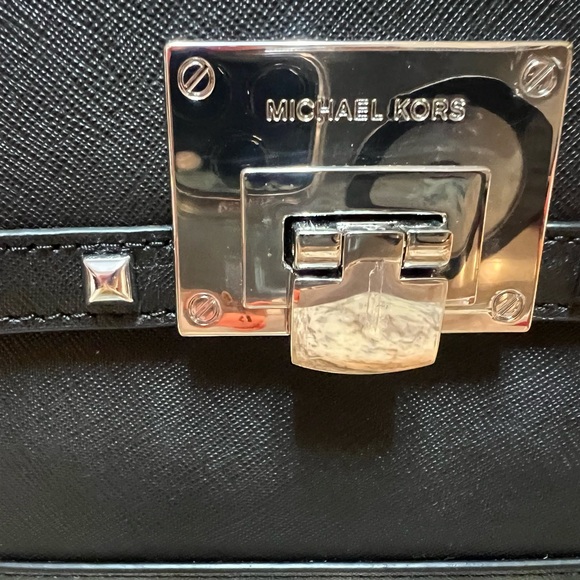 Michael Kors - Black Studded Handbag - Picture 5 of 8